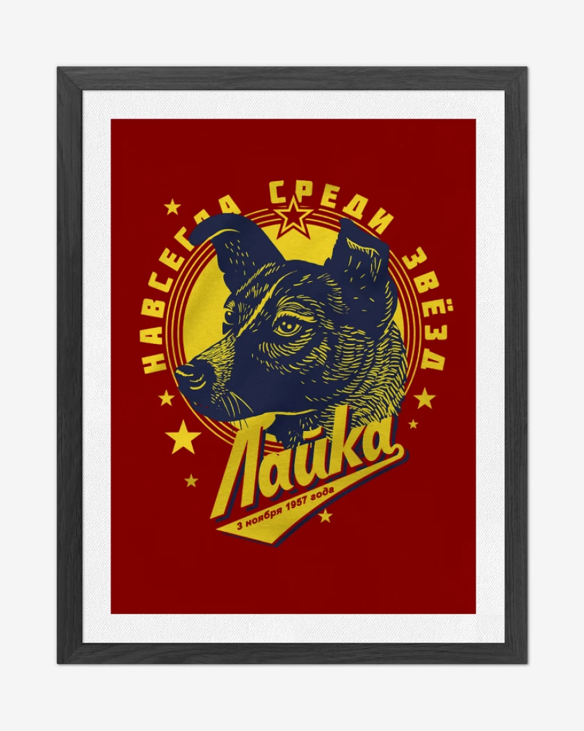 Cuadro decorativo Rojo de Laika