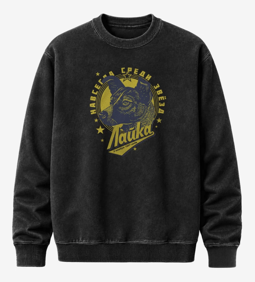 Poleron Polo Acid Wash Negro de Laika
