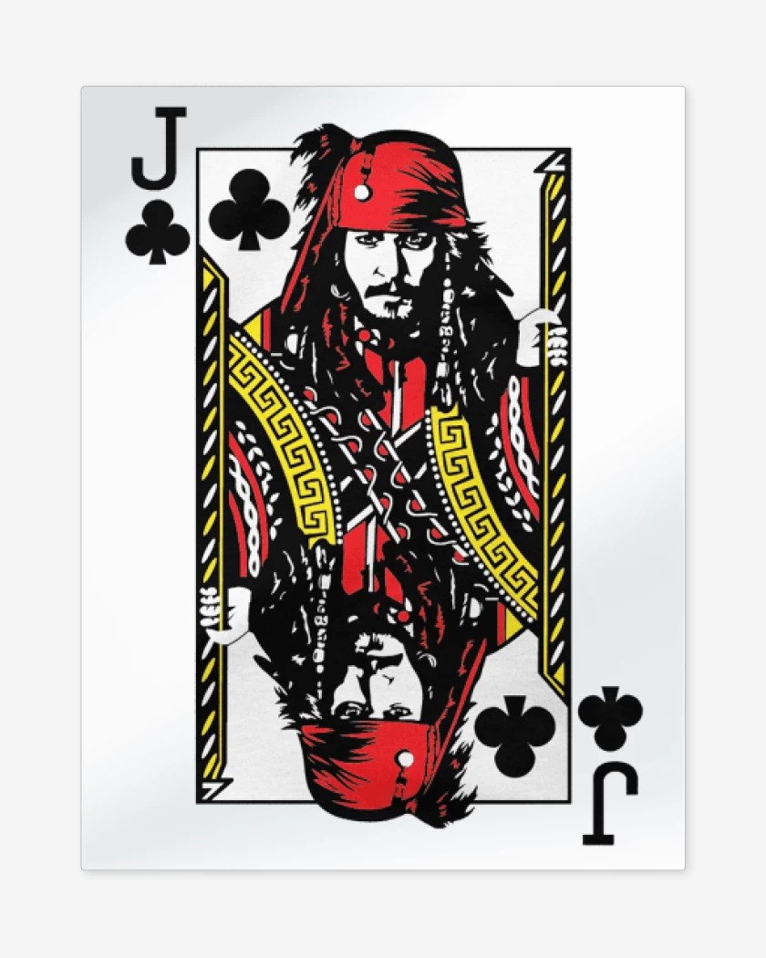 Print metalico Blanco de J de Jack