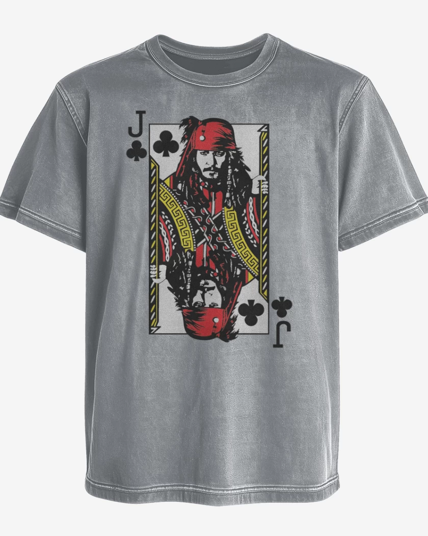 Polera desgastada Gris Melange de J de Jack