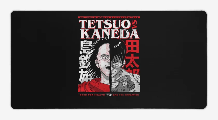 Mouse pad Gamer Negro de Tetsuo vs Kaneda