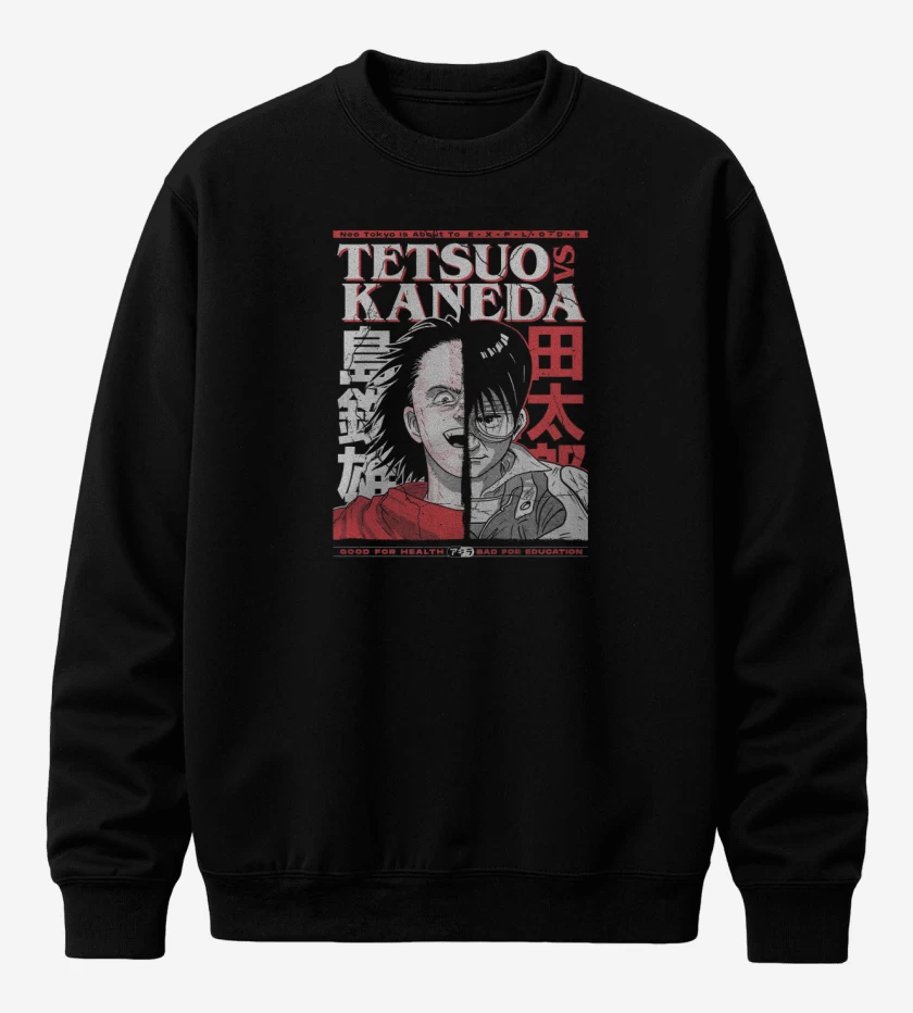 Poleron polo Negro de Tetsuo vs Kaneda