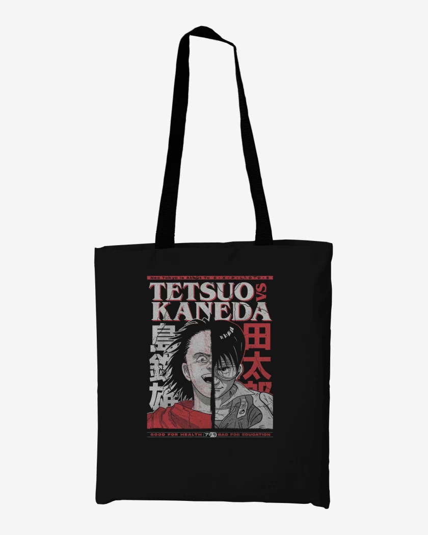 Totebag Negro de Tetsuo vs Kaneda