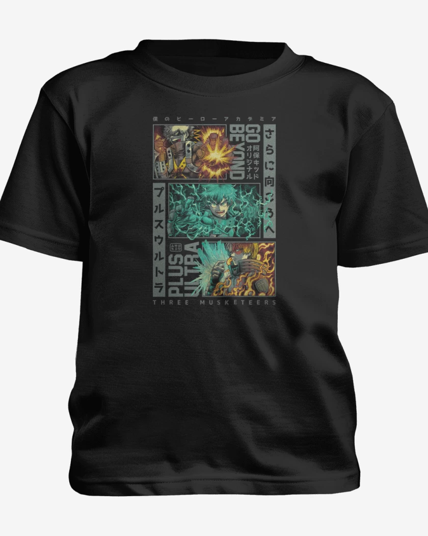 Polera de niño Negro de Los Tres Mosqueteros