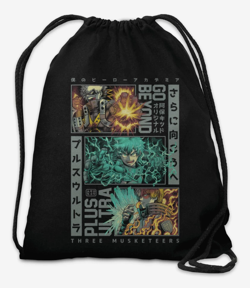 Mochila Negro de Los Tres Mosqueteros