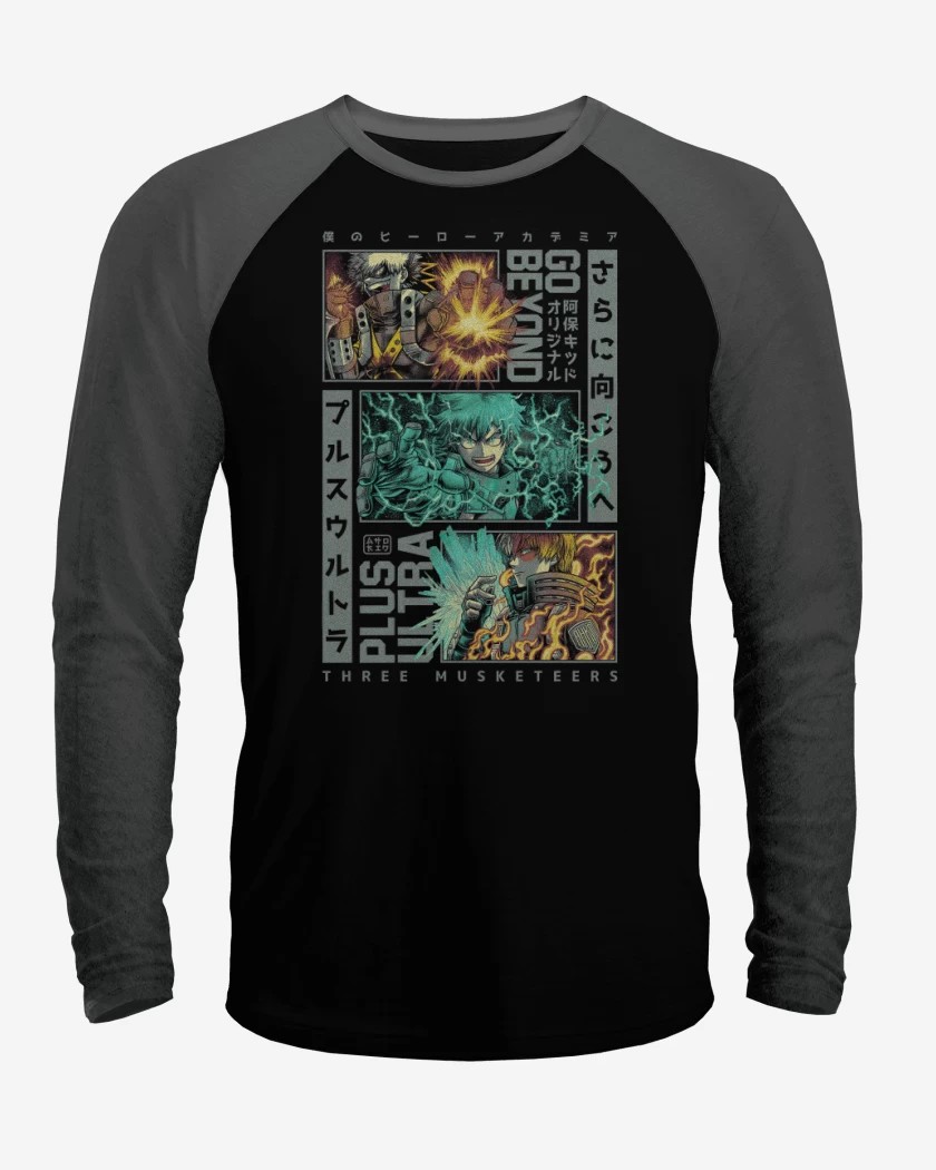 Polera Raglan Los Tres Mosqueteros