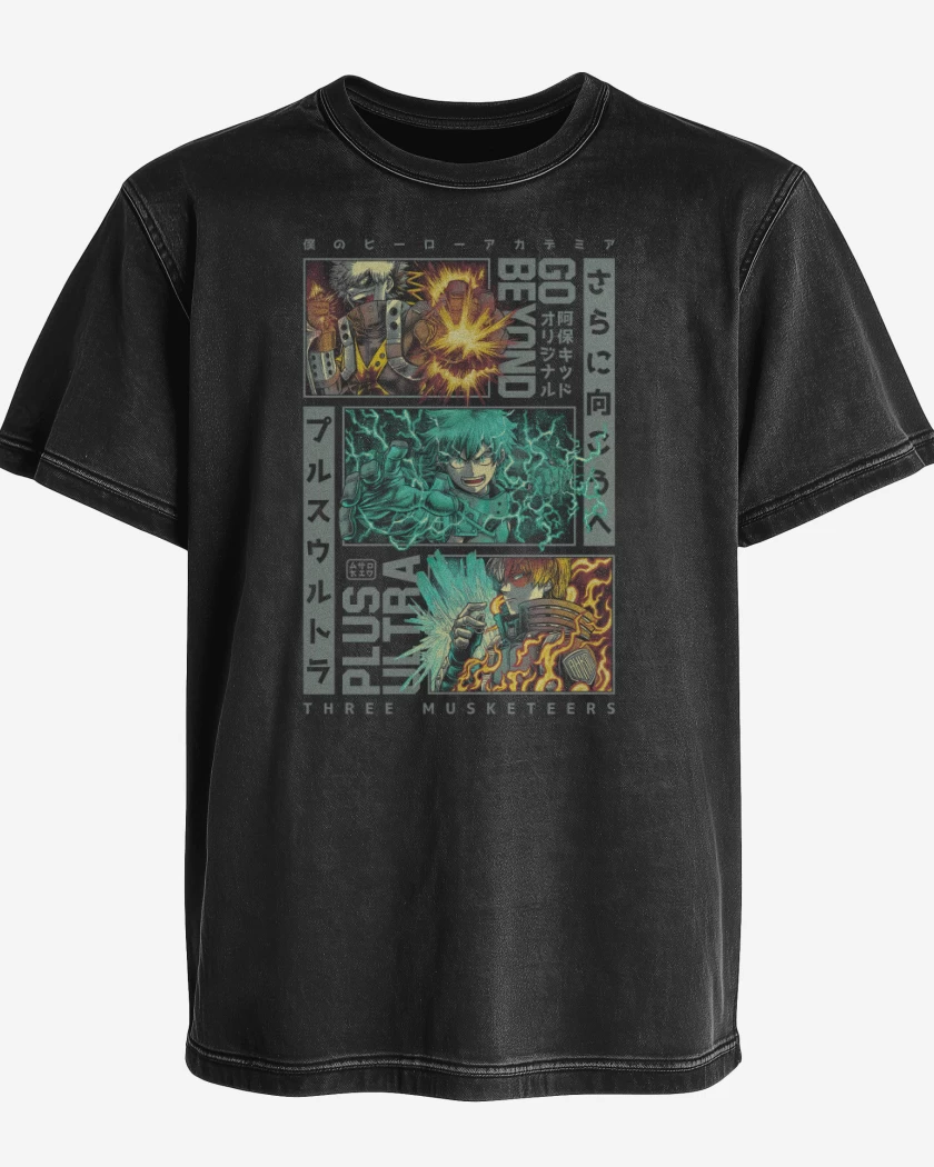 Polera desgastada Los Tres Mosqueteros
