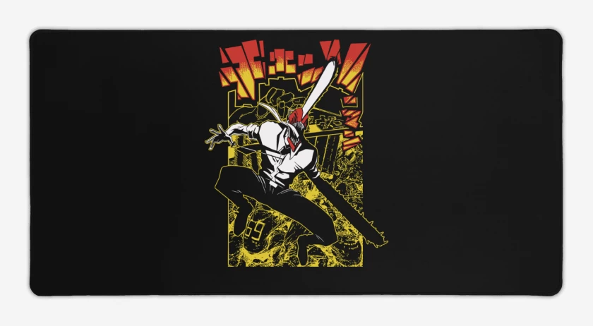 Mouse pad Gamer Hombre Motosierra