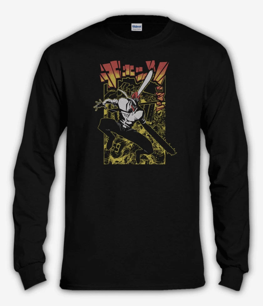 Polera manga larga Hombre Motosierra