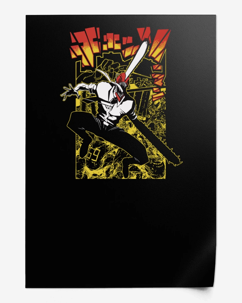 Print Hombre Motosierra