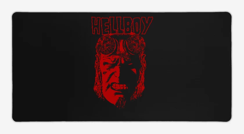 Mouse pad Gamer Negro de Hellboy 2
