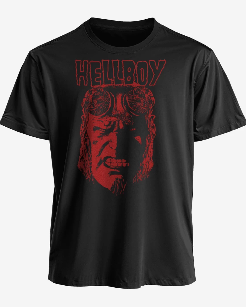 Polera premium Negro de Hellboy 2
