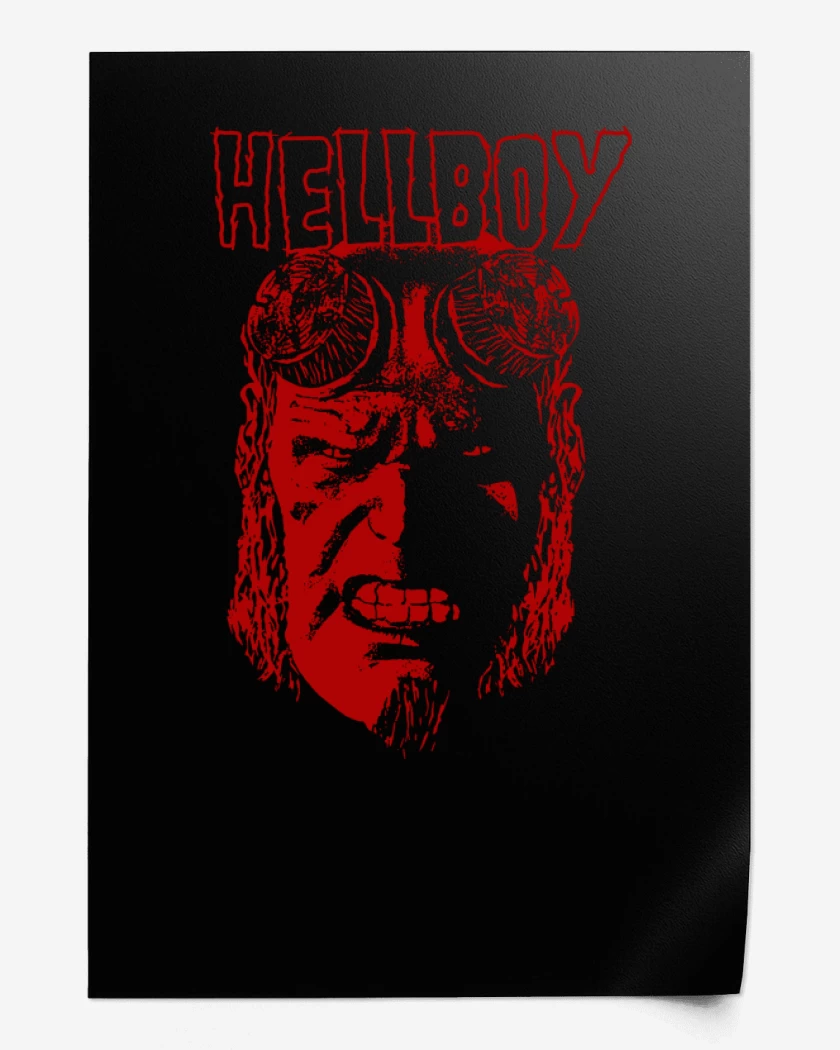 Print Negro de Hellboy 2
