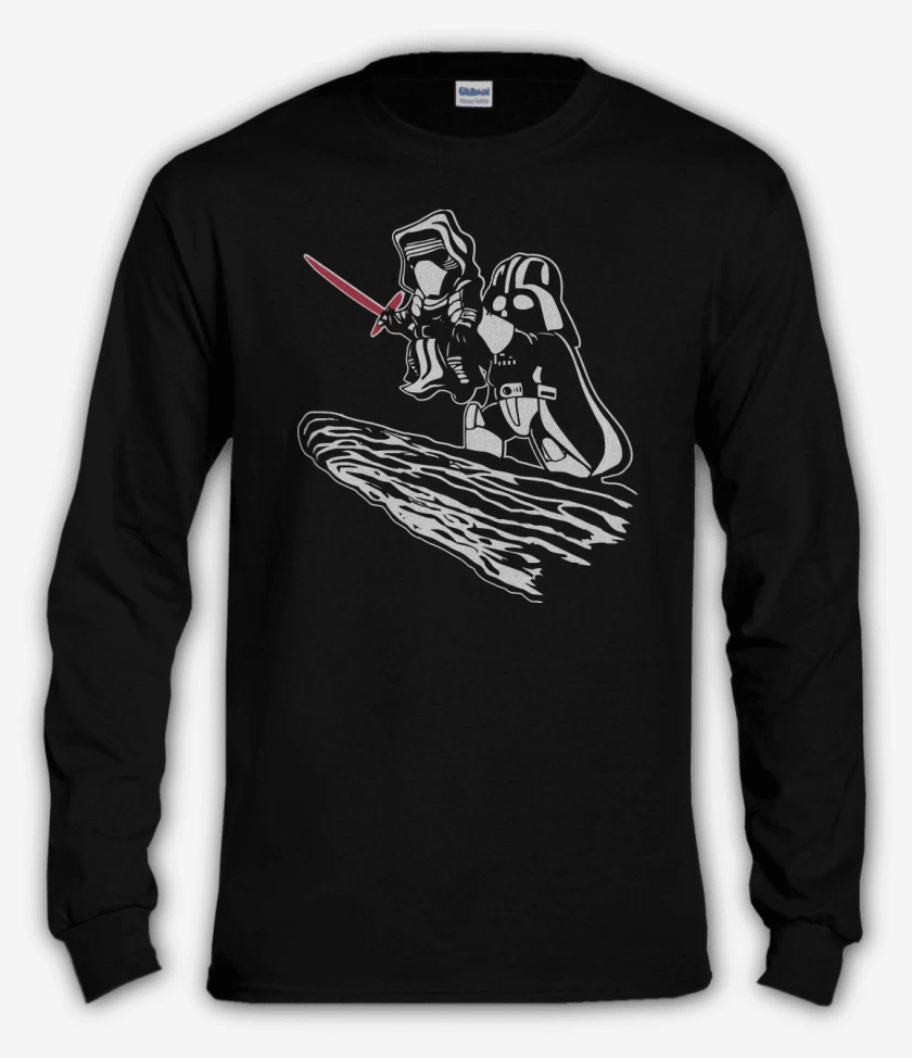 Polera manga larga Negro de Vader Kylo