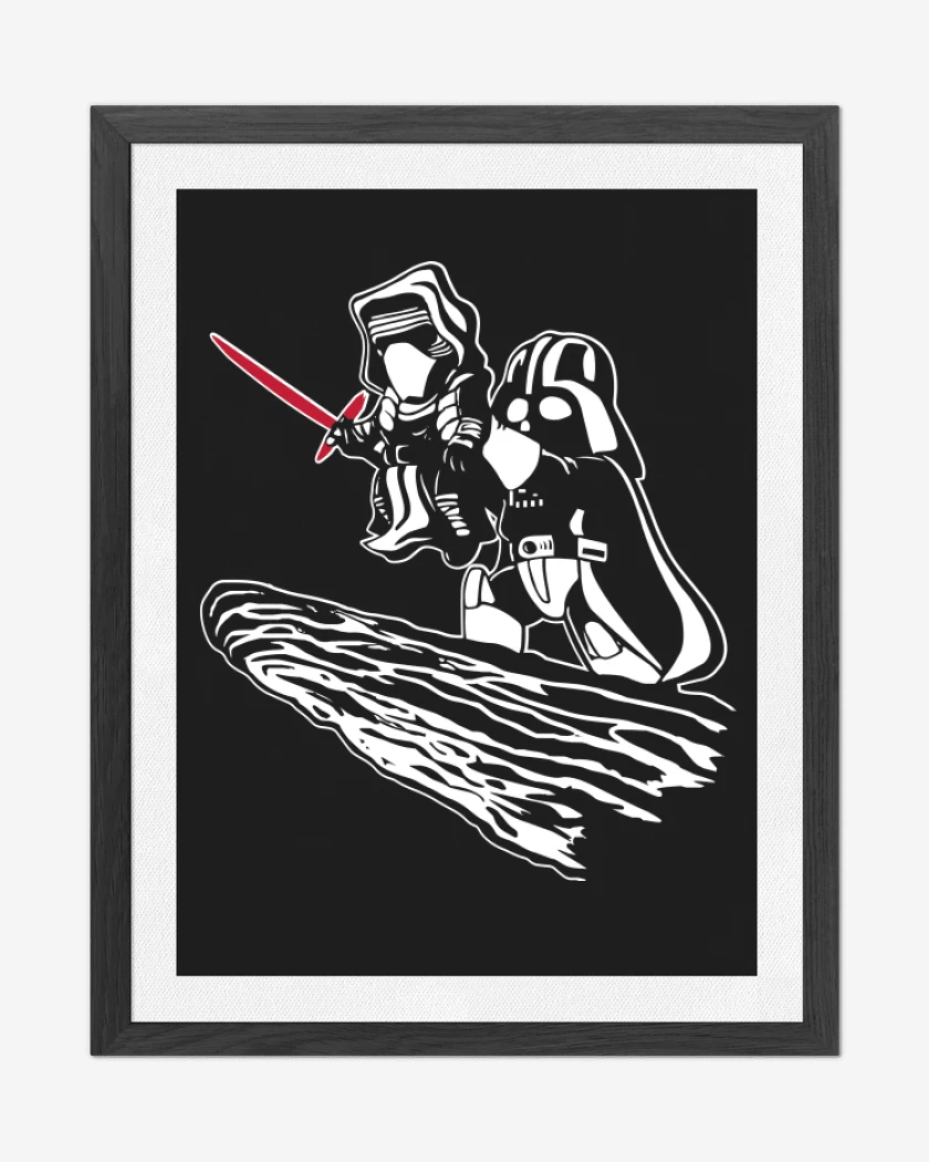 Cuadro decorativo Negro de Vader Kylo