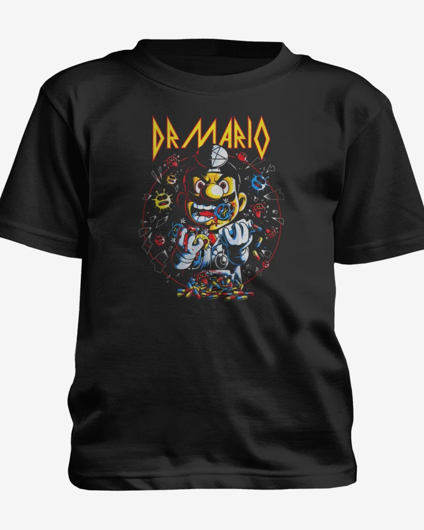 Polera de niño Negro de Dr. Bigote