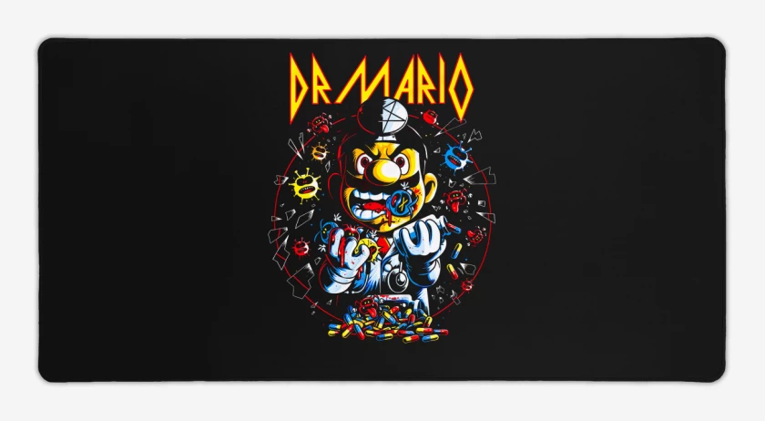 Mouse pad Gamer Negro de Dr. Bigote