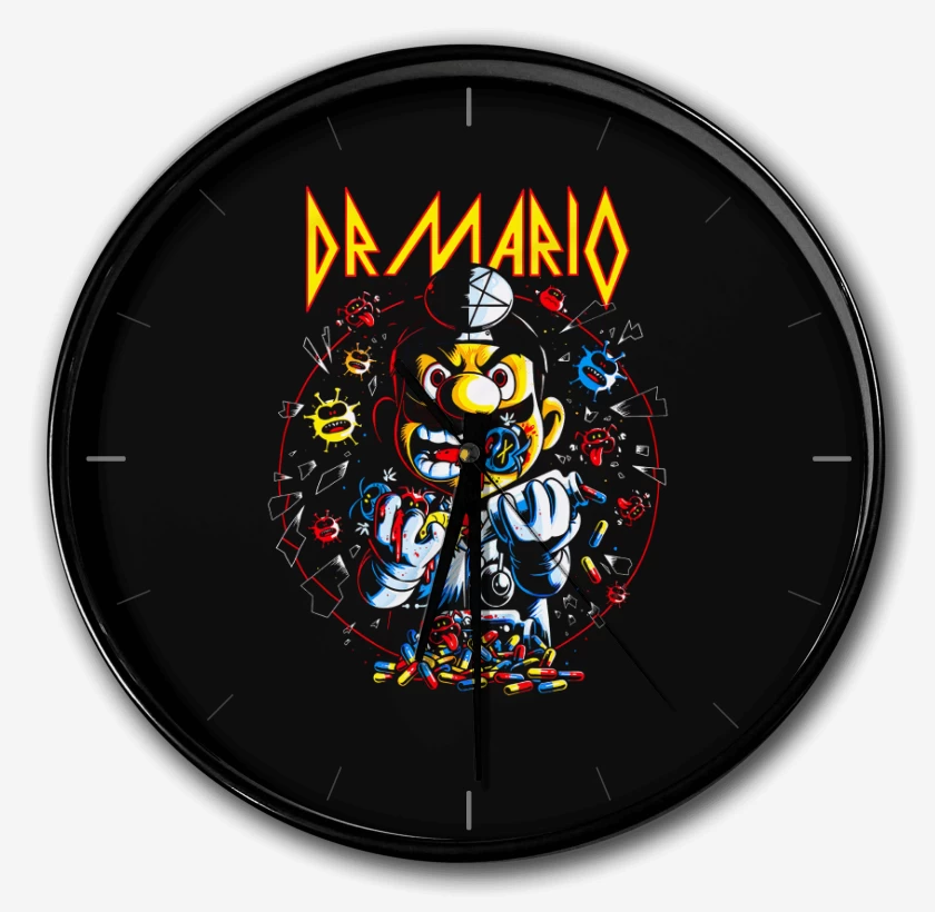 Reloj Negro de Dr. Bigote