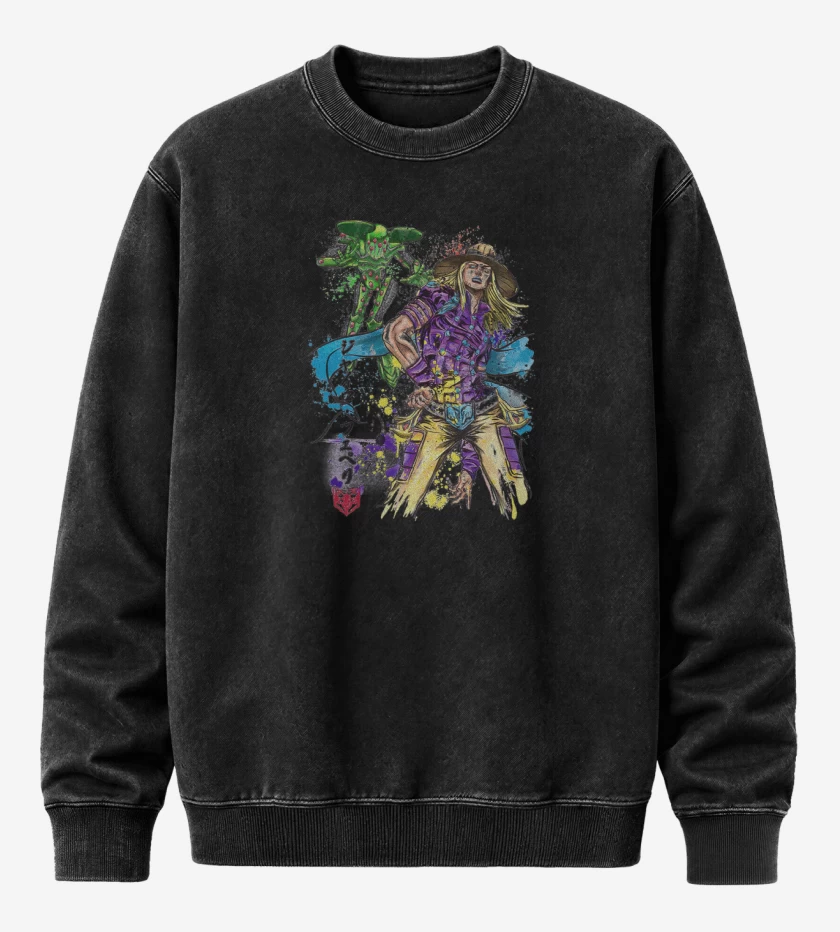 Poleron Polo Acid Wash Negro de Ball Breaker