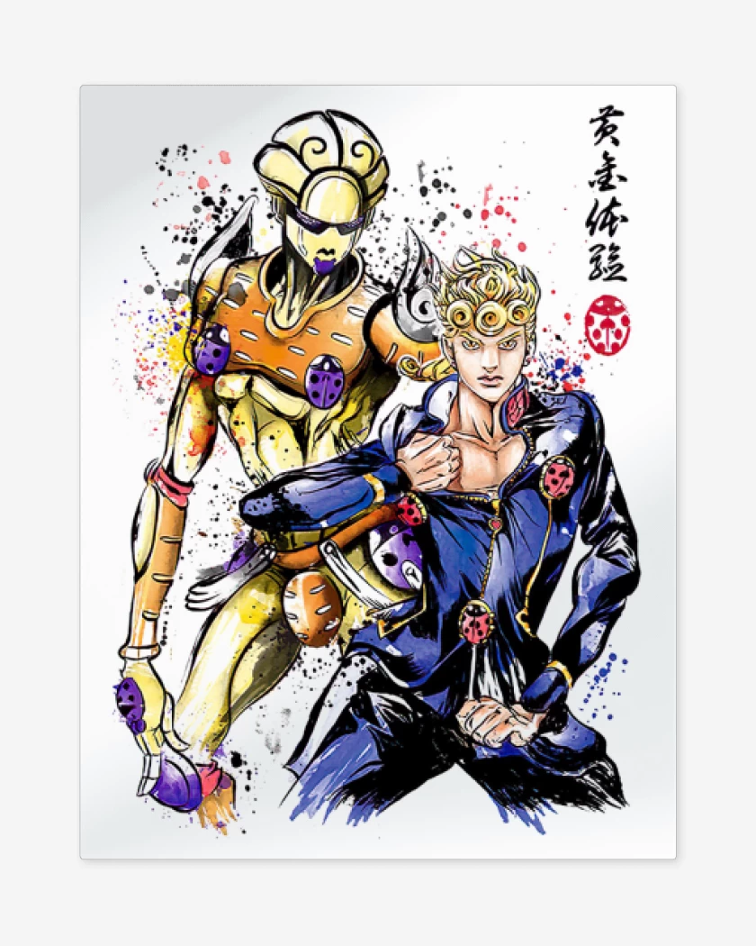 Print metalico Golden Experience