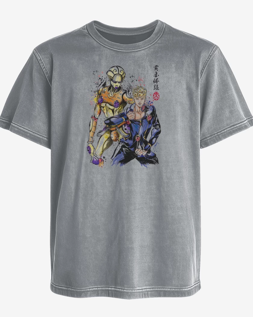 Polera desgastada Gris Melange de Golden Experience
