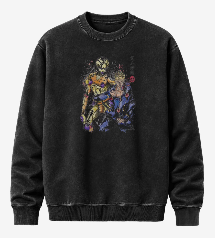 Poleron Polo Acid Wash Negro de Golden Experience