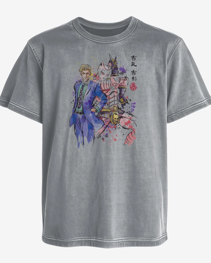 Polera desgastada Gris Melange de Killer Queen 2