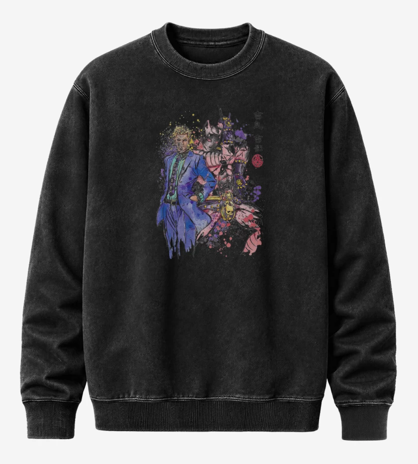 Poleron Polo Acid Wash Negro de Killer Queen 2