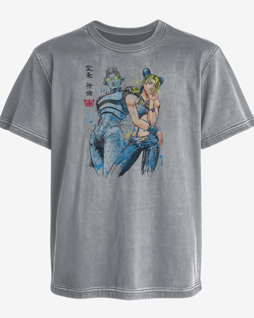 Polera desgastada Gris Melange de Stone Free