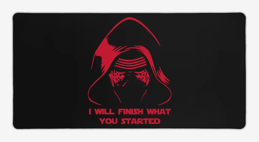 Mouse pad Gamer Negro de What You Started