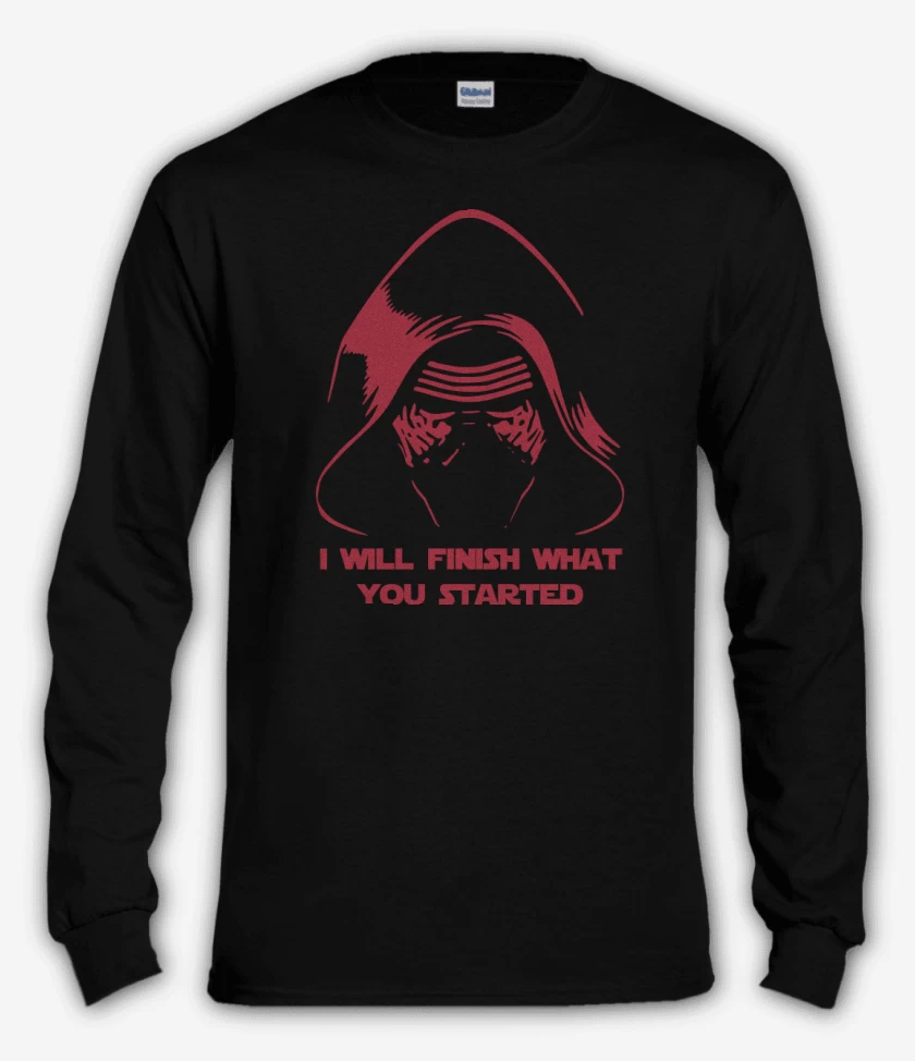 Polera manga larga Negro de What You Started