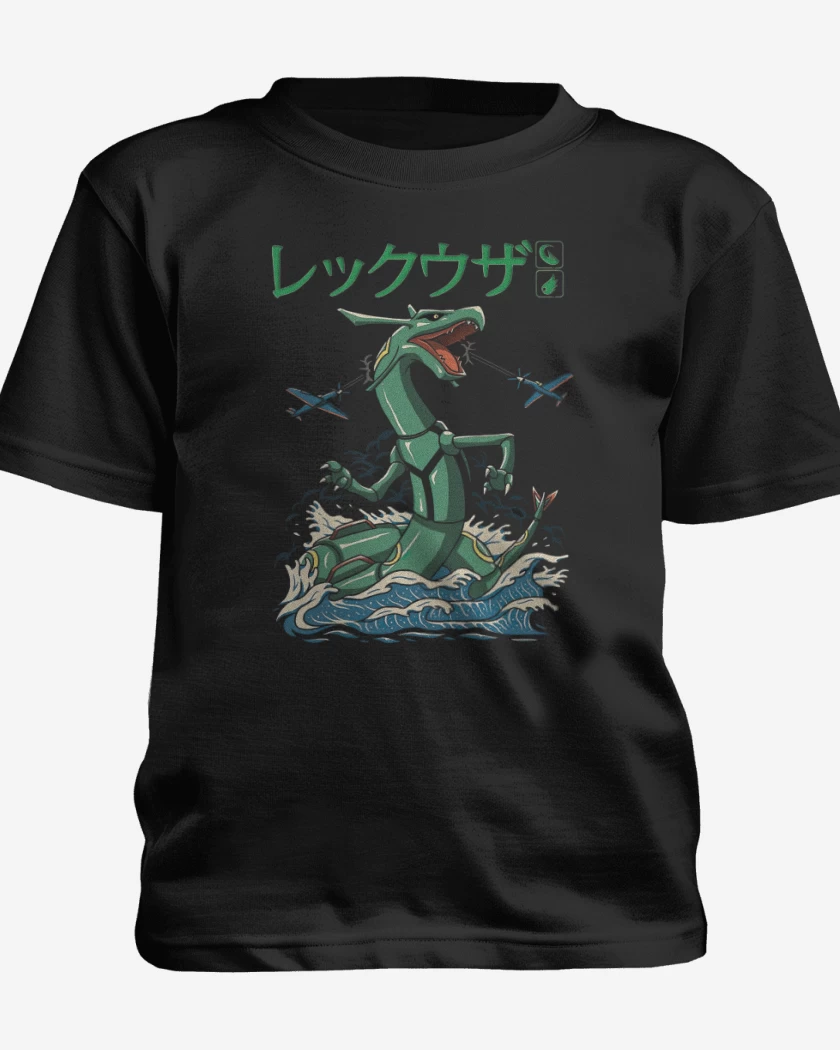 Polera de niño Negro de Rayquaza