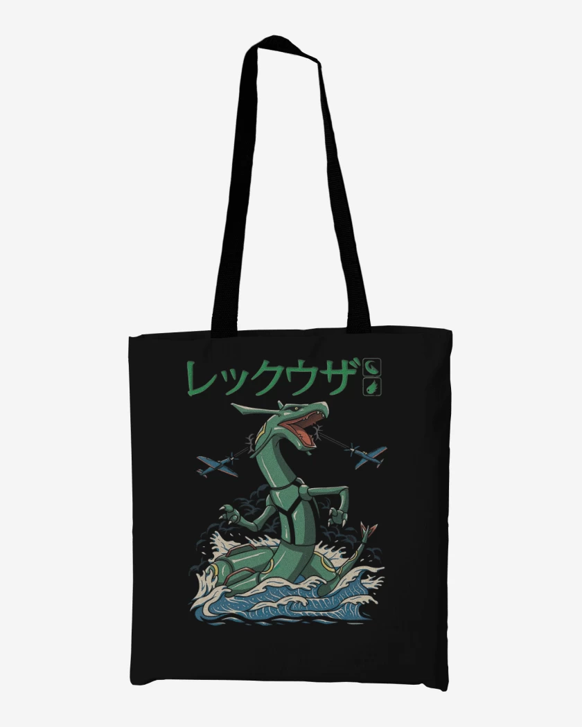 Totebag Negro de Rayquaza
