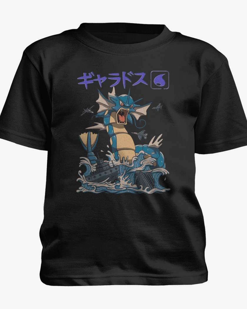 Polera de niño Negro de Gyarados