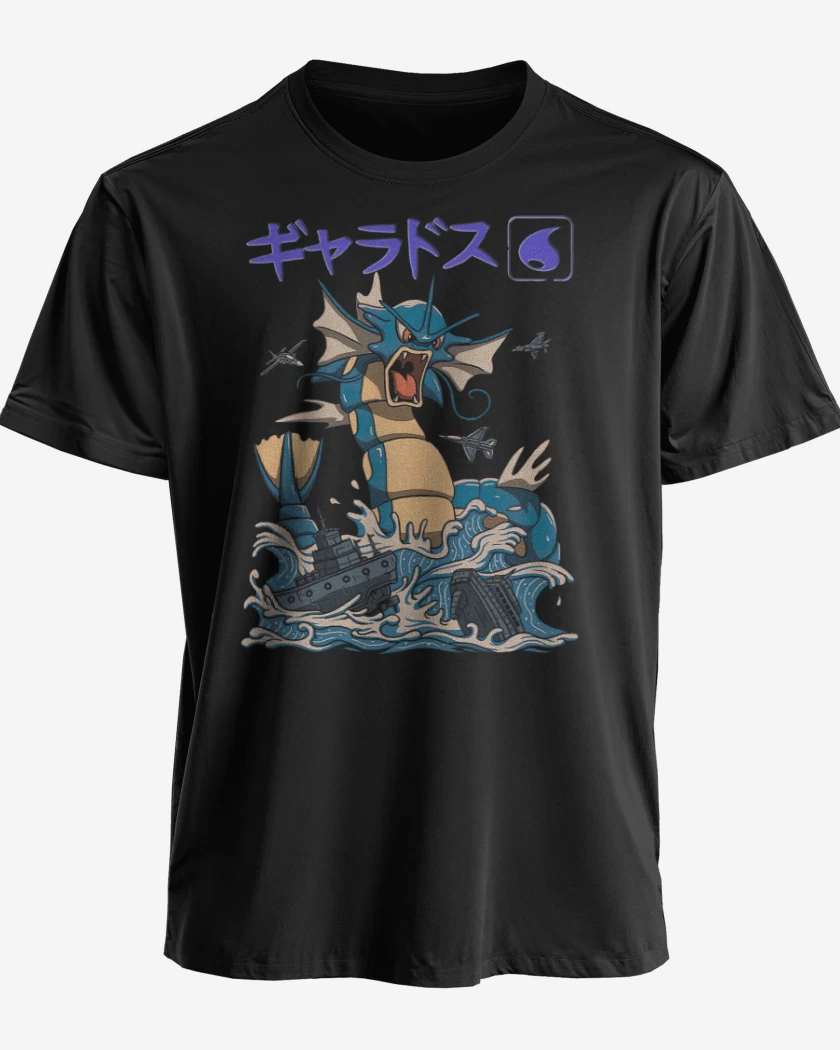 Polera premium Negro de Gyarados