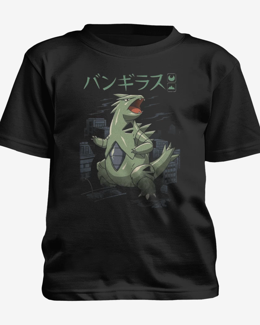Polera de niño Negro de Tyranitar