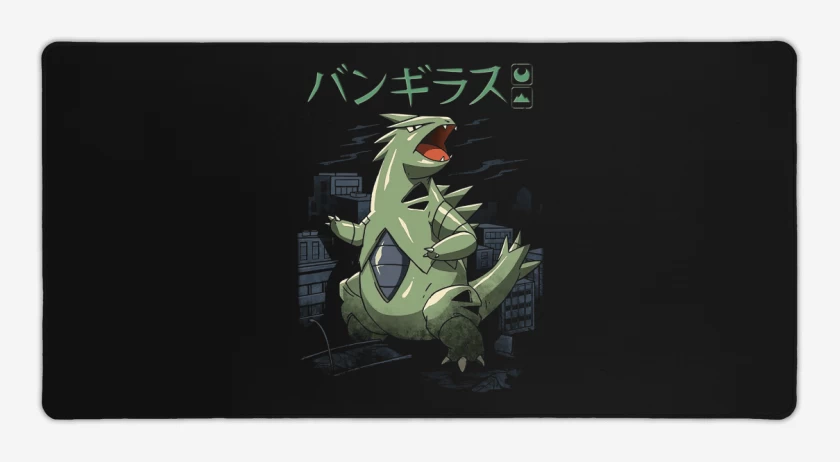 Mouse pad Gamer Negro de Tyranitar