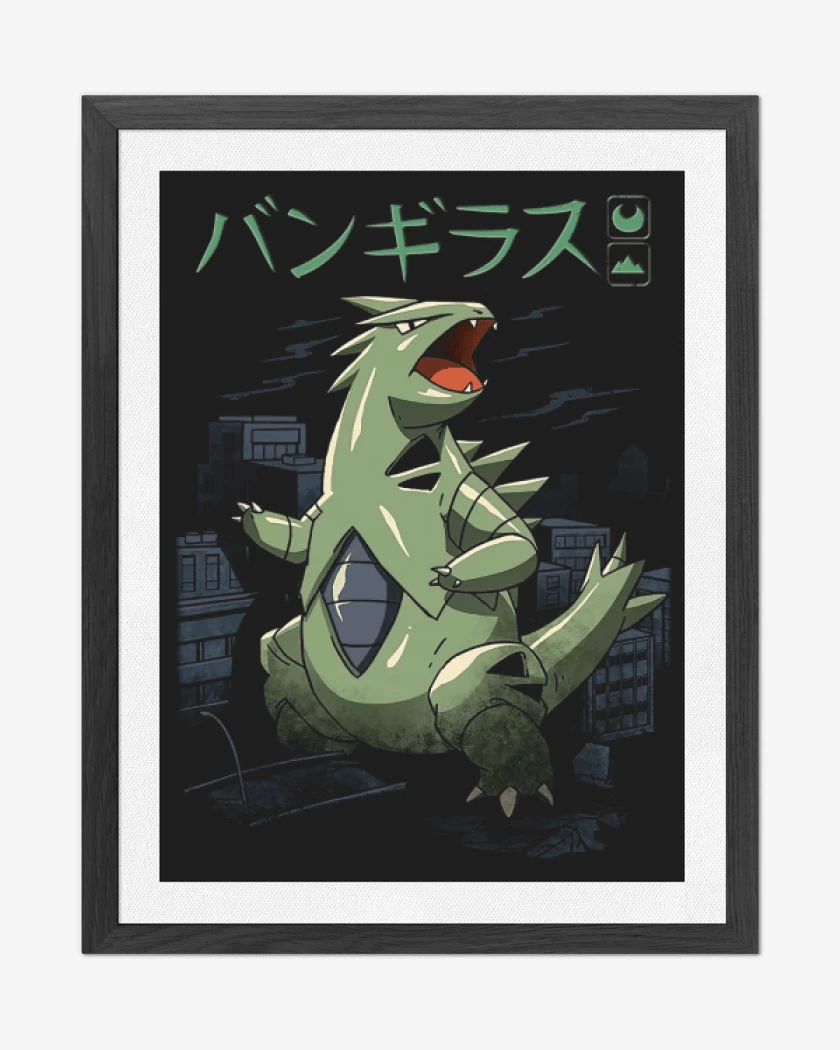 Cuadro decorativo Negro de Tyranitar