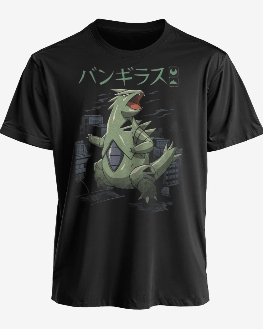 Polera premium Negro de Tyranitar