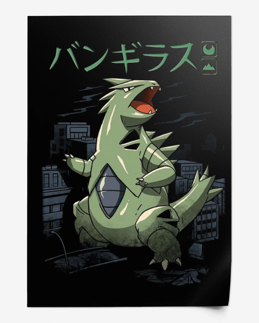 Print Negro de Tyranitar