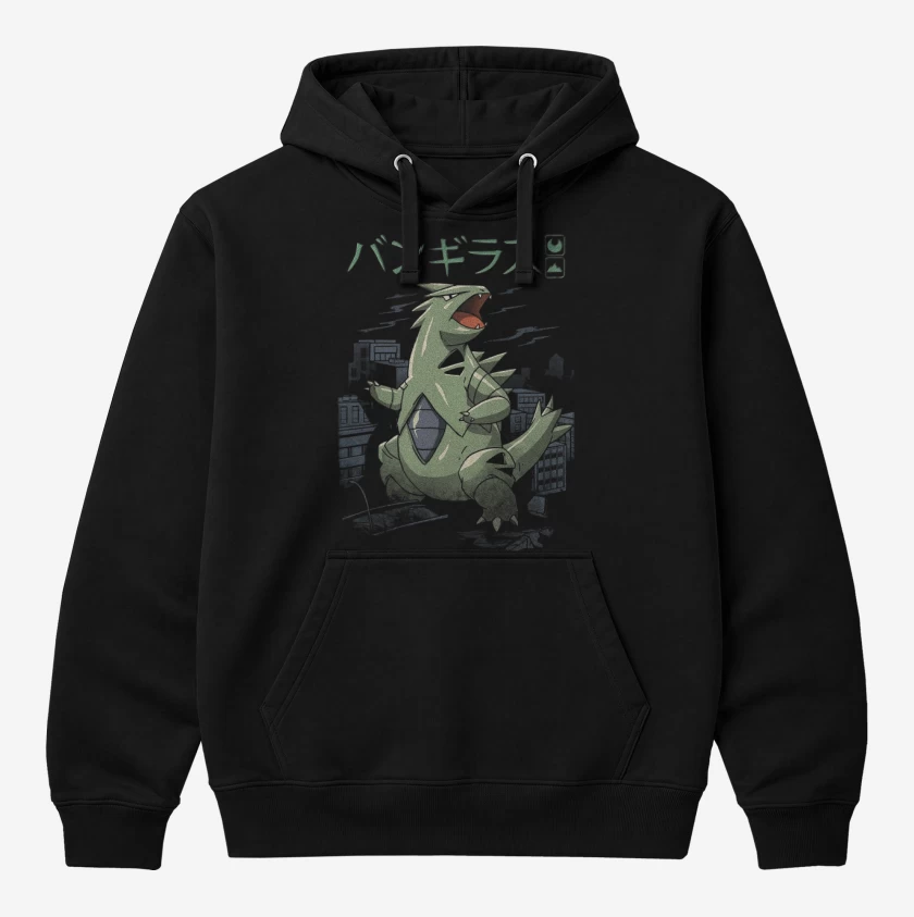 Polerón Canguro Negro de Tyranitar