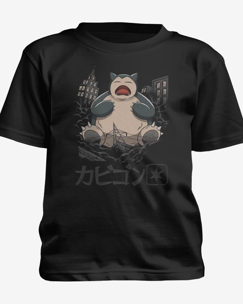 Polera de niño Negro de Snorlax