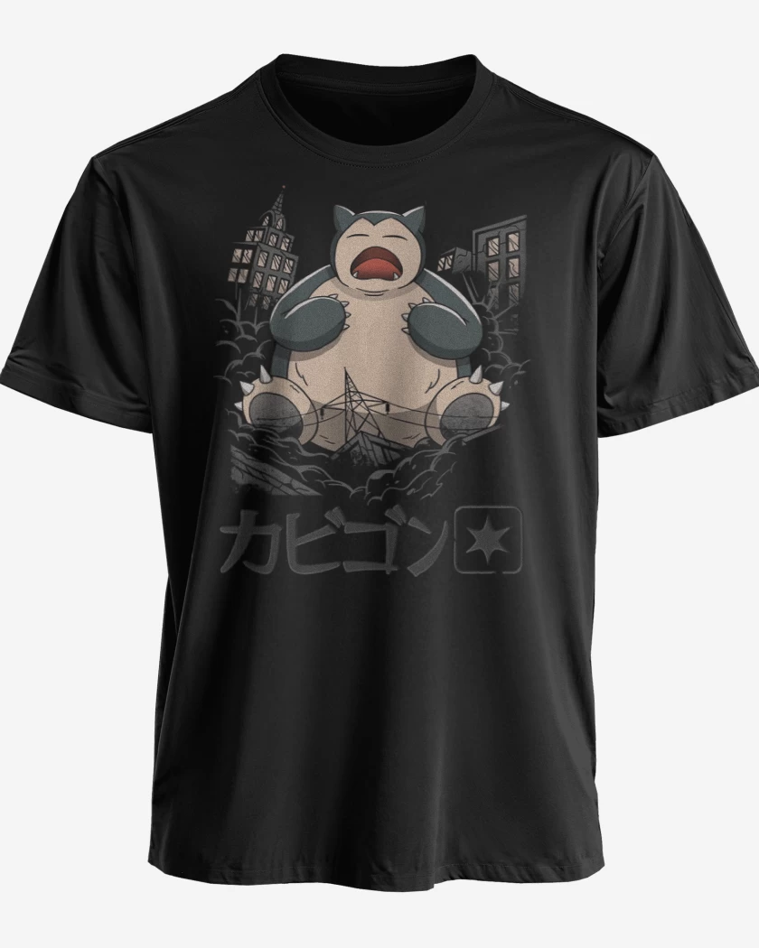 Polera premium Negro de Snorlax