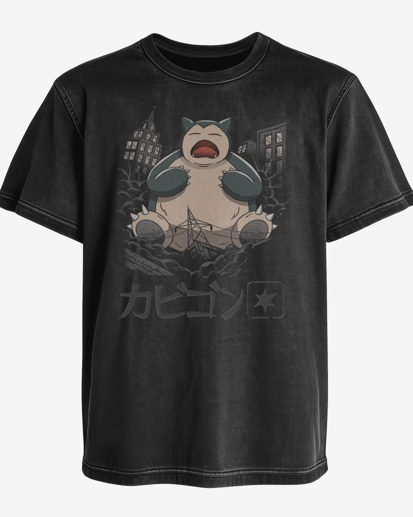 Polera desgastada Snorlax