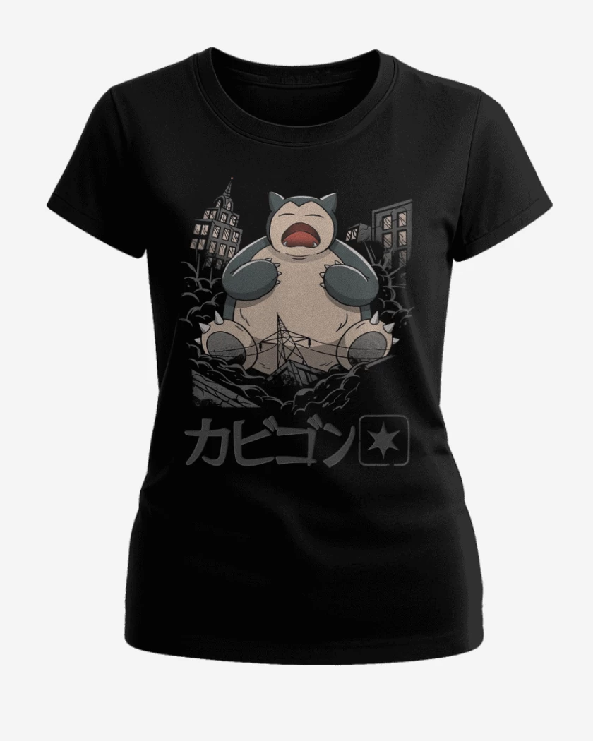 Polera de Mujer Negro de Snorlax