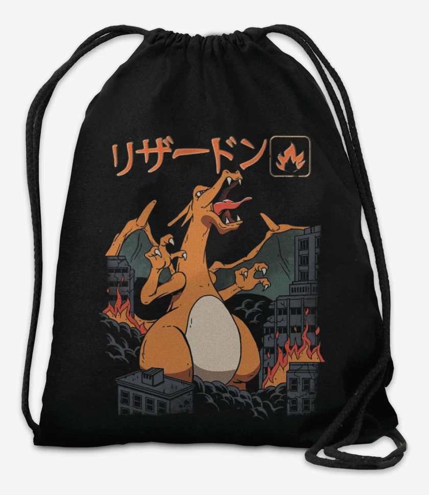 Mochila Negro de Charizard