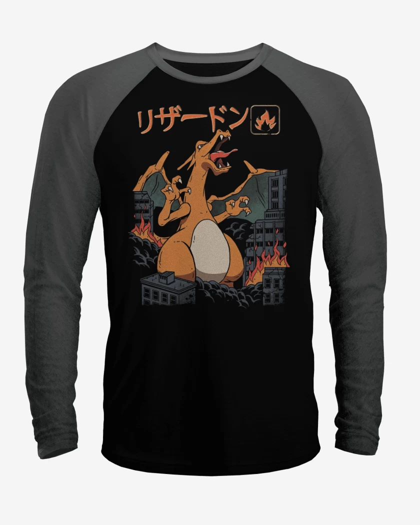 Polera Raglan Charizard
