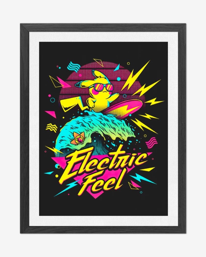 Cuadro decorativo Pikachu Surf 