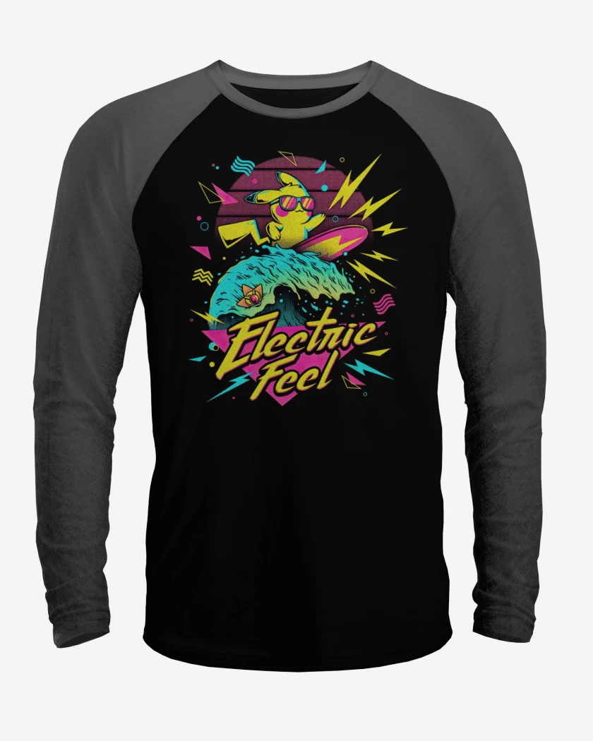 Polera Raglan Pikachu Surf 