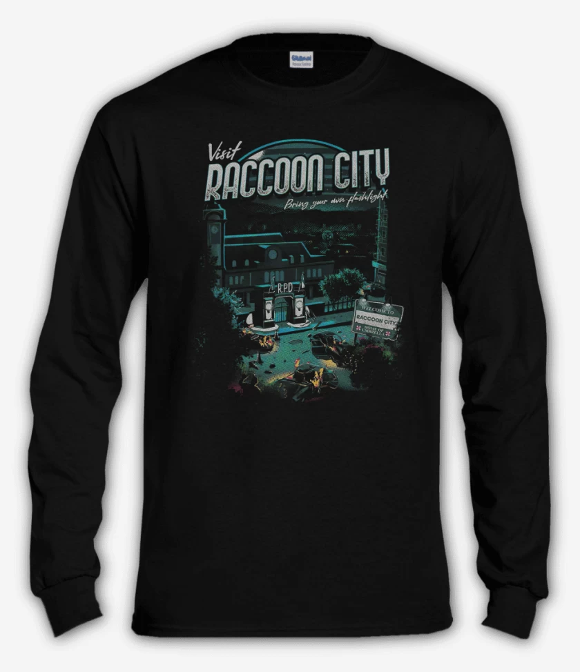 Polera manga larga Racconn City